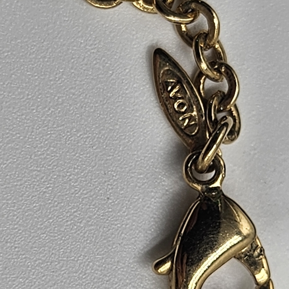 VTG AVON Mix Variety Collection Gold Tone Lot Necklace Bracelet Ring SIGNED Gems - Picture 14 of 16